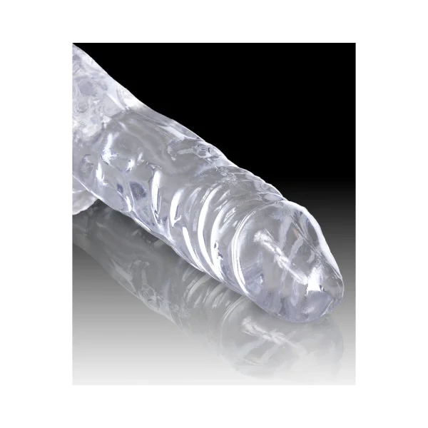 King Cock Clear 4in Cock With Balls — image 5 of 14