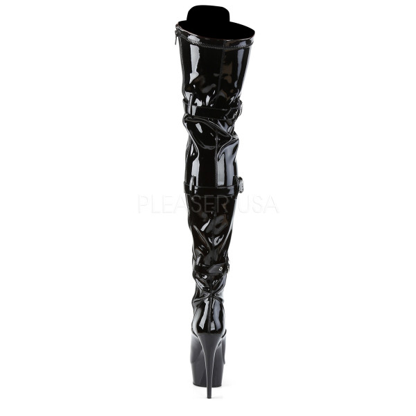 DELIGHT-3028 - 6" Lace-Up Triple-Buckle PF BT, Side Zip — image 8 of 8