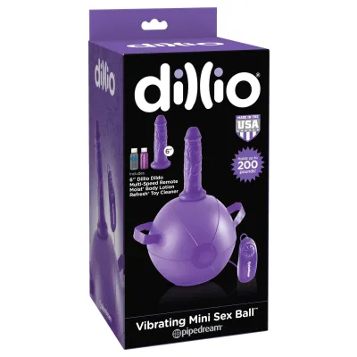 Dillio Purple Vibrating Mini Sex Ball