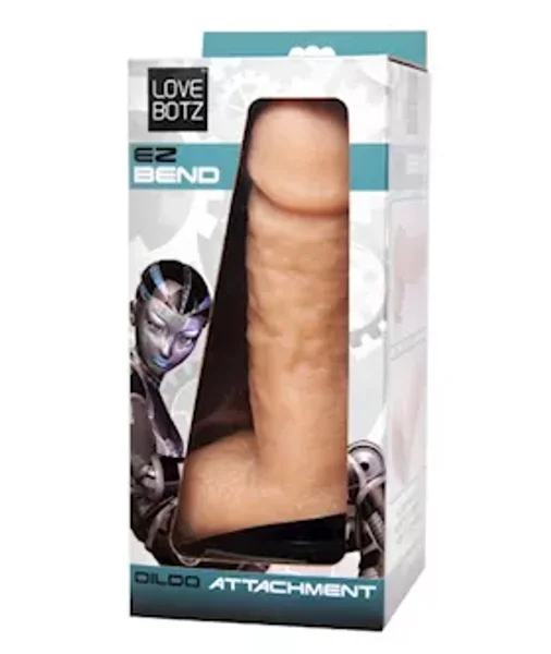 Ez Bend Dildo Attachment For Love Machine - Flesh — image 10 of 10