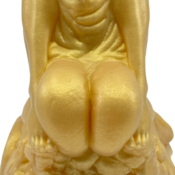 The Futanari 9.5" Silicone Fantasy G-Spot Dildo By Uberrime - Goldfinger