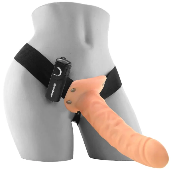 Pipe Dreams Fetish Fantasy Series  8" Vibrating Hollow Strap-On