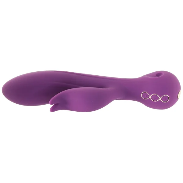 Obsession Desire Rechargeable Waterproof Silicone Rabbit Vibrator By CalExotics - Purple