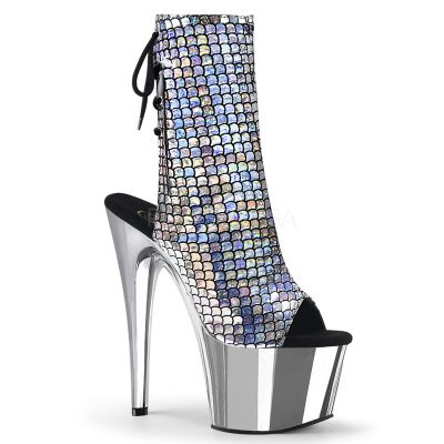 7 inches Heel 2 3 4 inches Chrome PF Ankle Boot