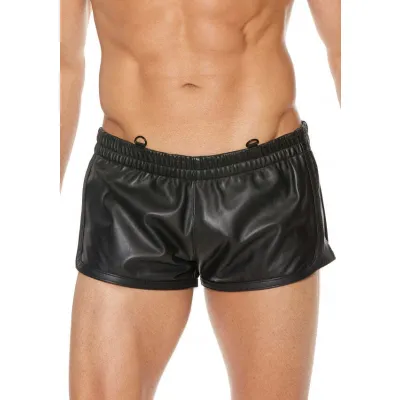 Versatile Leather Shorts L XL