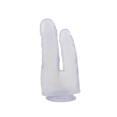 Rejjie Double Dildo 9 Inch Clear 9 Inch