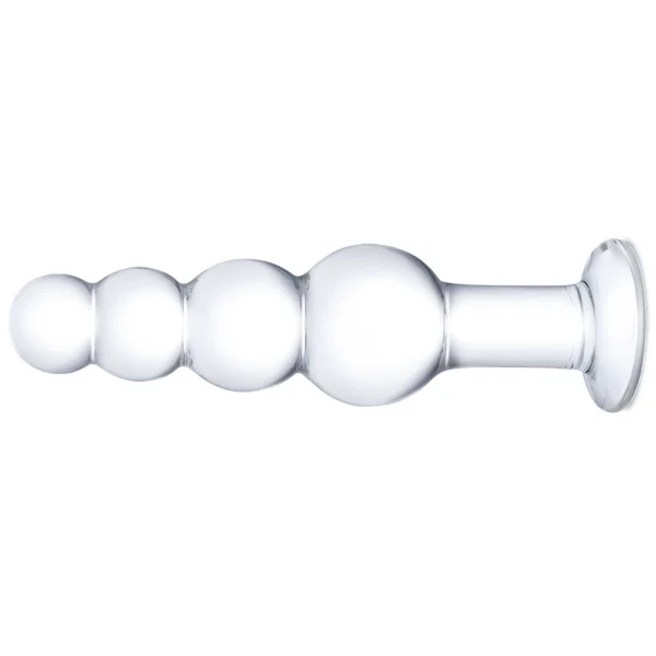 Glas 7.25-inch Beaded Butt Plug