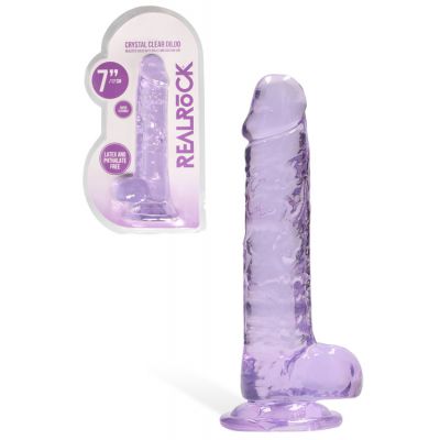 RealRock 7 4 Crystal Clear Realistic Dildo With Suction Base