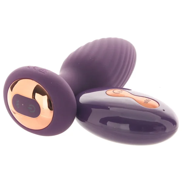 Inya Alpine Rechargeable Silicone Anal Plug With Remote - Purple