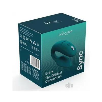 Remote Vibrators We vibe Sync Rechargeable Silicone Couples Vibrator Green Velvet