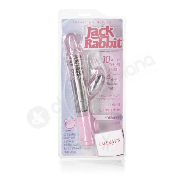 Pink Advanced Thrusting Action Jack Rabbit Vibrator