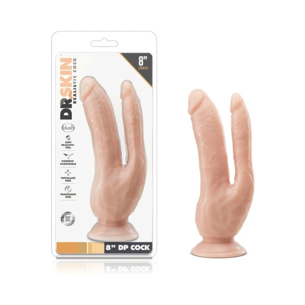 Dr. Skin 8 Inch Dp Cock Vanilla
