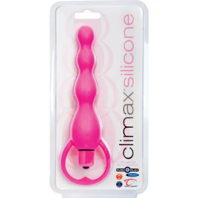 Climax Silicone Vibrating Bum Beads Pink