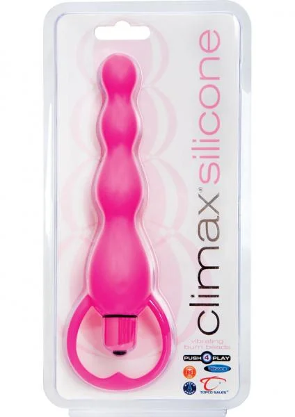 Climax Silicone Vibrating Bum Beads Pink