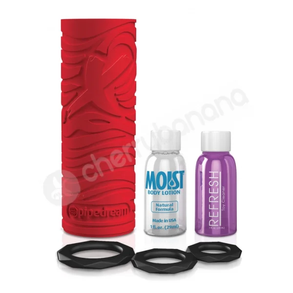 PDX Elite Red EZ Grip Stroker