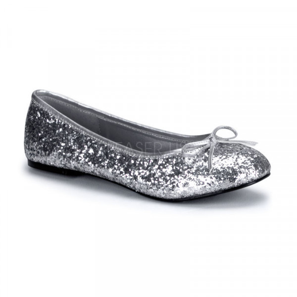 STAR-16G - Adult Ballet Glitter Flat with Bow Accent, Fantasy, Fairy