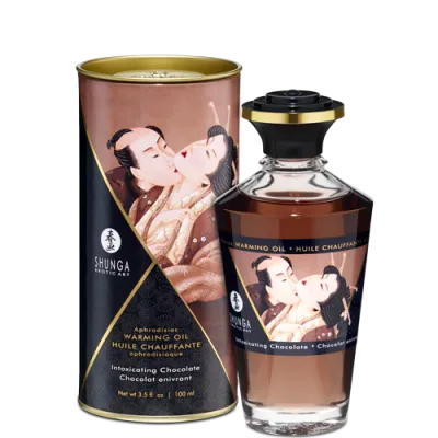 Shunga Warming Massage Oil Chocolate 3 5 fluid ounces