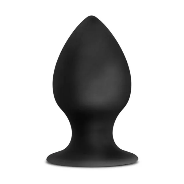 Anal Adventures - Platinum - Silicone Anal Stout  Plug  - Large - Black