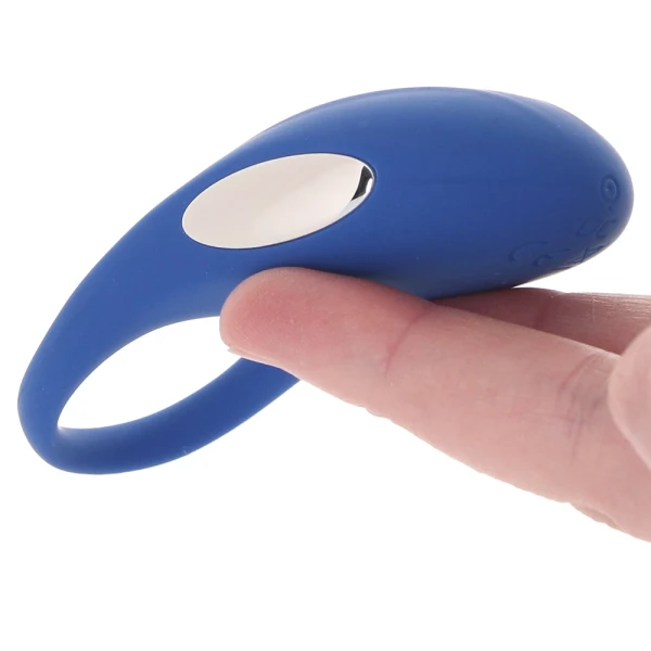 Adam & Eve Rechargeable Couples Penis Ring - Blue