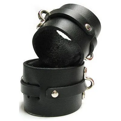 Bondage Basics Leather Cuffs