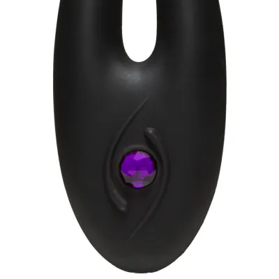 Doc Johnson Bunny Ear 4 Silicone Clitoral Vibrator with Jewel Accent