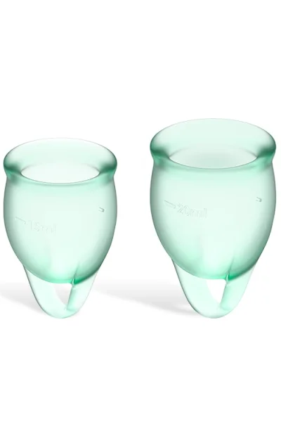 Satisfyer Feel Confident Silicone Menstrual Cups (2 Pce)