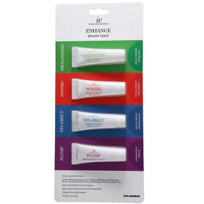 ENHANCE Pleasure 4 Pack Mixed Enhancing Creams 30 gram Tubes