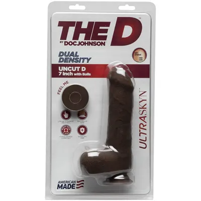 The D Uncut D 7 Inch With Balls Ultraskyn Chocolate