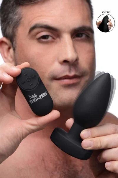 The Taper 10x Smooth Silicone Remote Control Vibrating Butt Plug — image 6 of 8