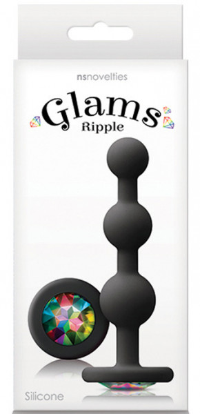 Glams Ripple Rainbow Gem Black