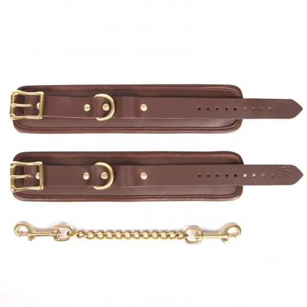Red Room Ankle Cuffs Brown