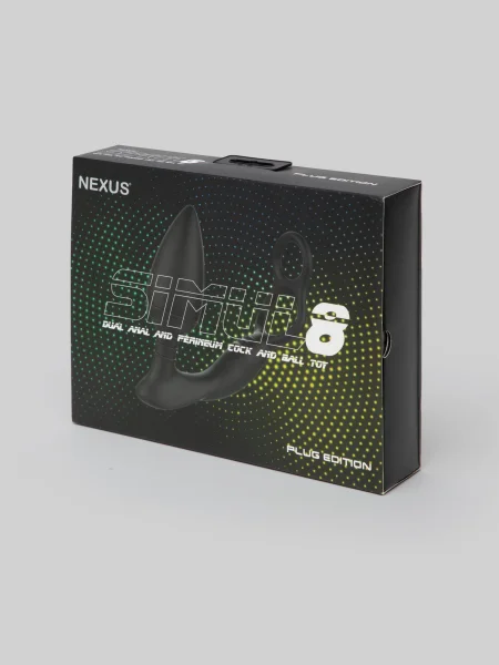 Nexus Simul8 Butt Plug with Double Cock Ring