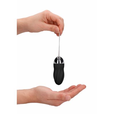 George Rechargeable Remote Control Vibrating Egg Black Egg Sex Toy