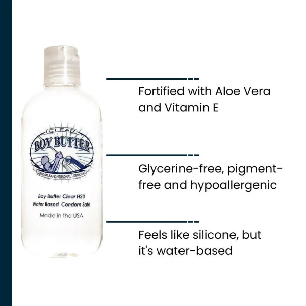 Boy Butter Clear - Water-Based Lube | 2oz