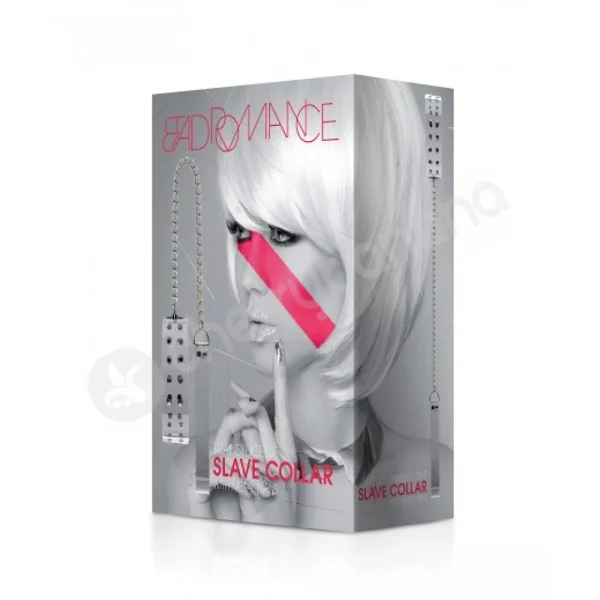 Bad Romance Translucent Slave Collar With Metal Nails