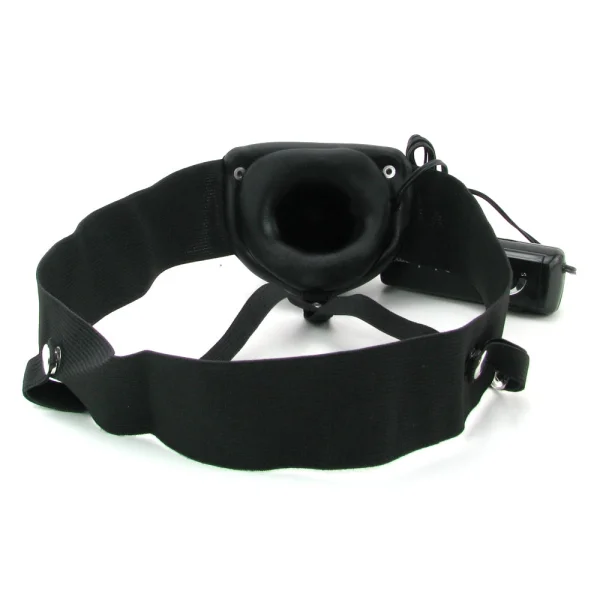 Fetish Fantasy Series for Him or Her Vibrating Hollow Strap-on - Black