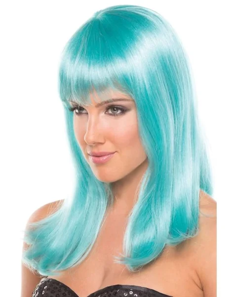 Hollywood Wig - Light Blue - O/s