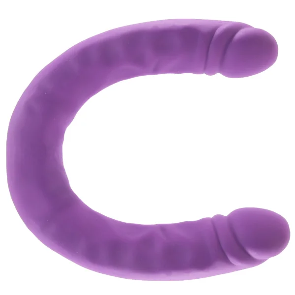 Ruse - 18 Inch Silicone Slim Double Dong - Purple