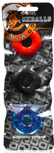 Ringers Coloured Cock Rings x 3