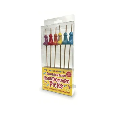 Games Novelty Super Fun Penis Hor D oeuvre s Picks 6 piece Set