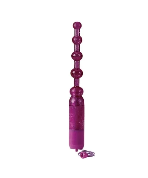 Waterproof Vibrating Pleasure Beads Purple