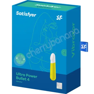 Satisfyer Ultra Power Bullet 4 White Yellow USB Rechargeable Bullet Vibrator
