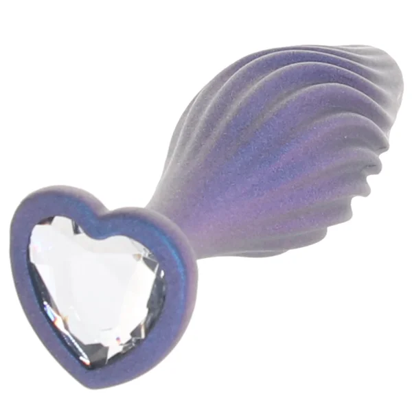 Anal Adventures Matrix Swirling Bling Silicone Butt Plug By Blush - Sapphire