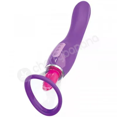Fantasy For Her Ultimate Pleasure Pussy Pump Tongue Vibrator Set