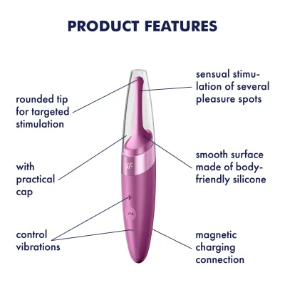 Satisfyer Twirling Delight Tip Stimulator Berry