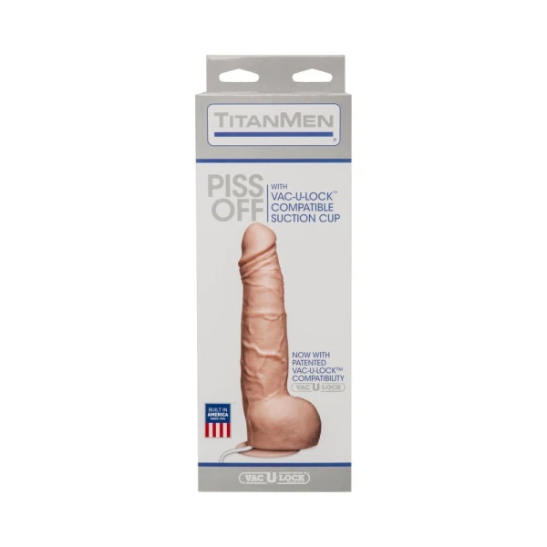 Piss Off Dildo with Suction Cup - Beige