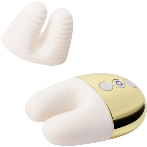 Le Wand Chrome Double Motor Vibrator - Limited Edition White/Gold