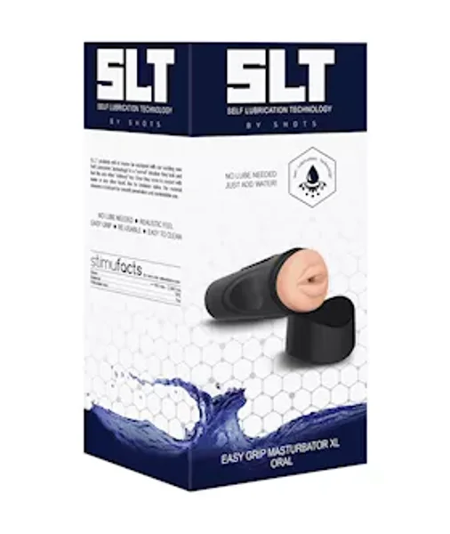 Self Lubrication Easy Grip Masturbator Xl Oral - Flesh — image 4 of 6