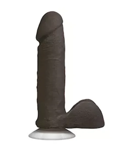 The Realistic Ur3 6 Inch Suction Cup Dildo - Black - 6 Inch — image 4 of 6