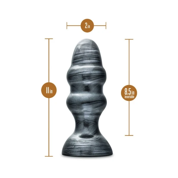 Jet Stealth Carbon Metallic Black Butt Plug — image 6 of 8